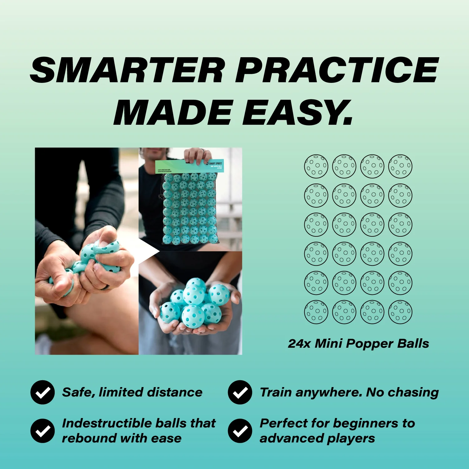 Mini Popper Balls 48 Pack - Image 3